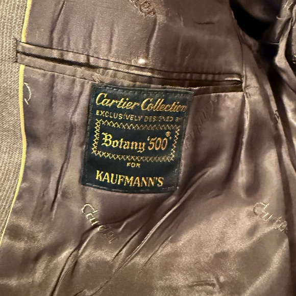 Vintage Botany 500 Mens Cartier Collection Brown Blazer Suit Jacket Sport Coat - Picture 8 of 16
